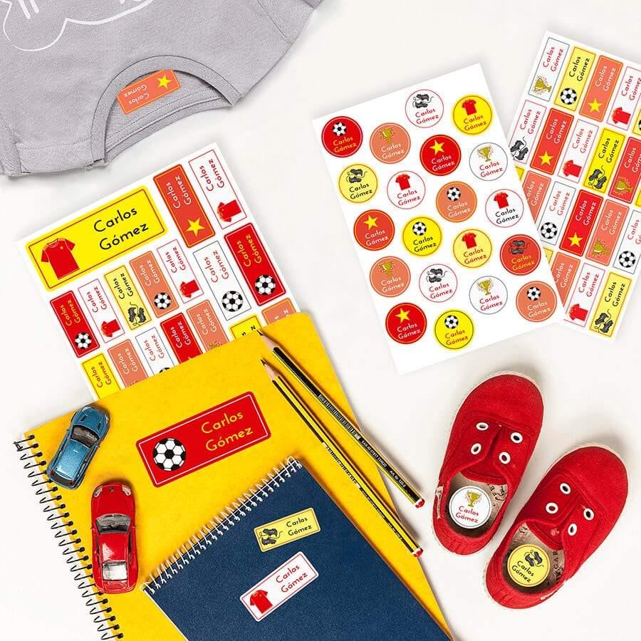 Pack ahorro etiquetas Fútbol - Nicolasito.es