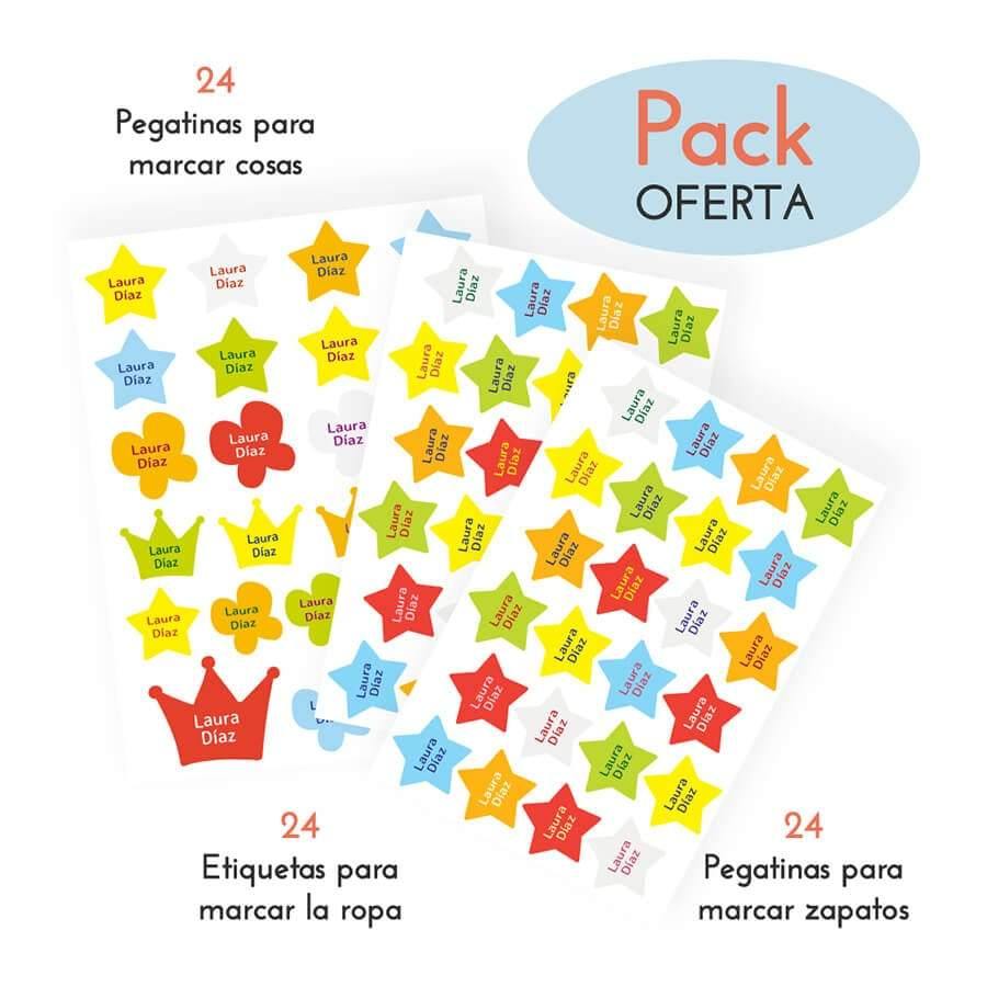 pack ahorro pegatinas estrellas #color_Multicolor