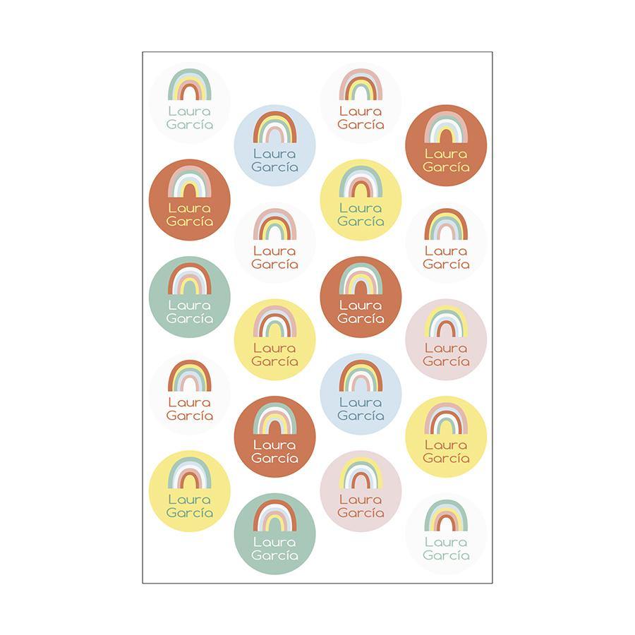 Etiquetas para ropa Arco Iris #color_Multicolor