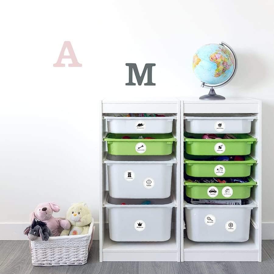 Pegatinas para organizar juguetes Nicolasito