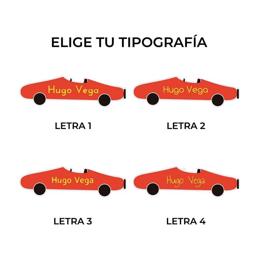 Pegatinas personalizadas Coches Nicolasito
