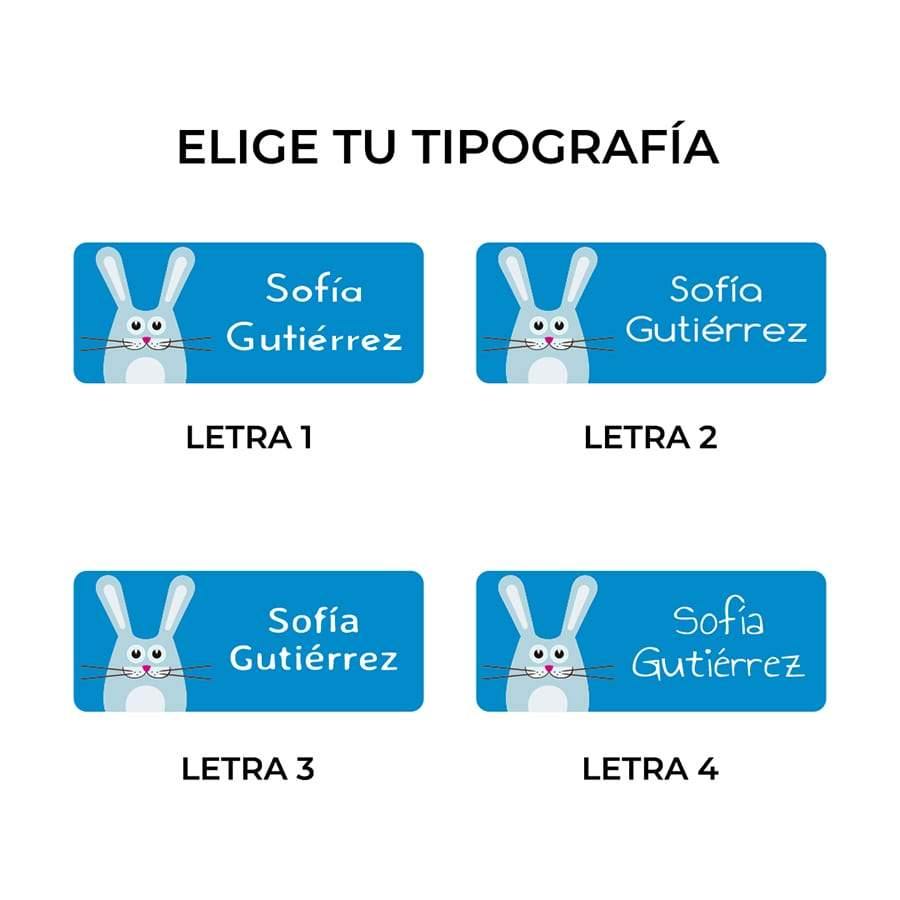 Pegatinas personalizadas Conejos Nicolasito