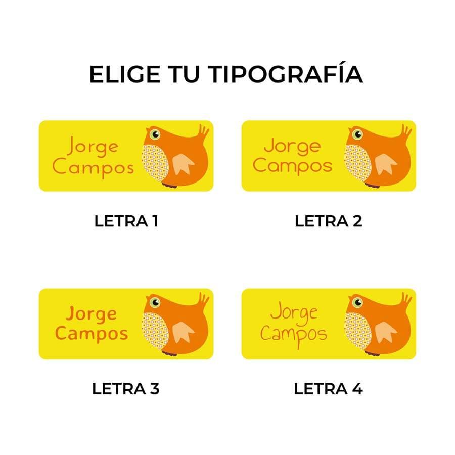 Etiquetas para Ropa Gallinas