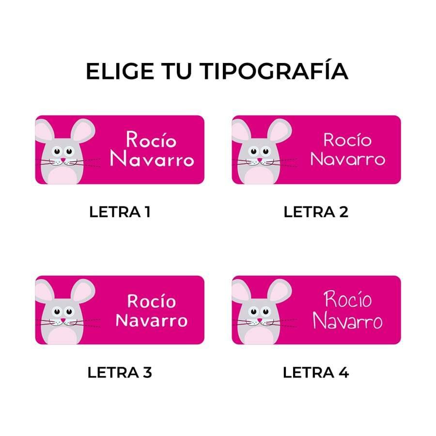 Pegatinas personalizadas Ratones Nicolasito