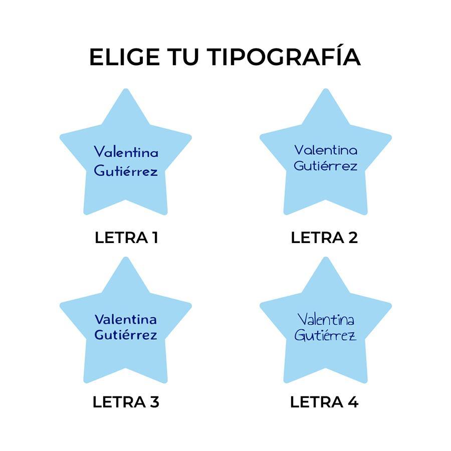 Pegatinas personalizadas Estrellas, Coronas y Mariposas