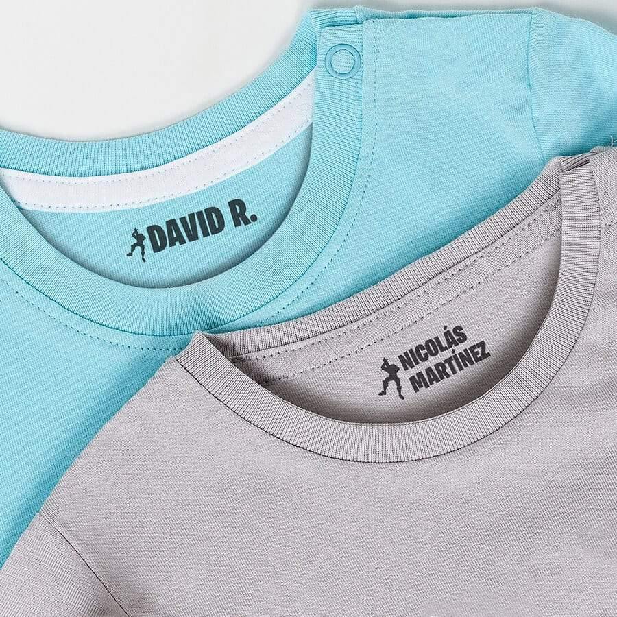 Sello personalizado ropa Fortnite estampado sobre uniforme escolar, marcador textil resistente a los lavados y perfecto para identificar ropa infantil - Nicolasito.es #Iconos_Take the L