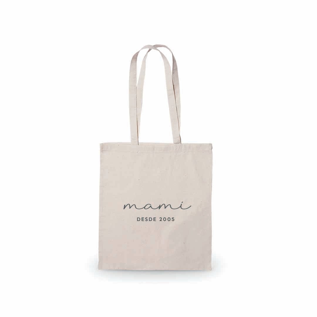 Comprar totebag personalizada para regalar a mamá el día de la madre #color_Gris oscuro