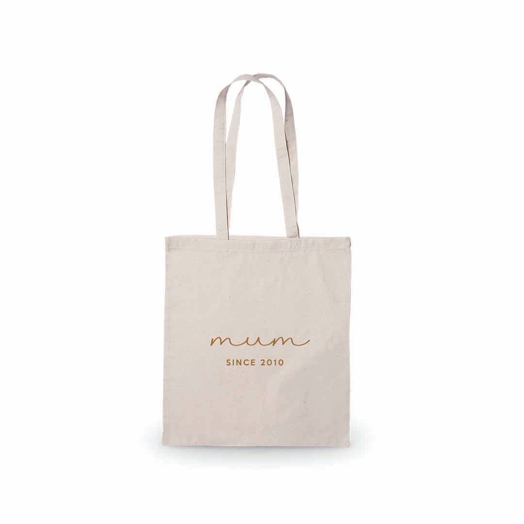 Comprar totebag personalizada para regalar a mamá el día de la madre #color_Marrón