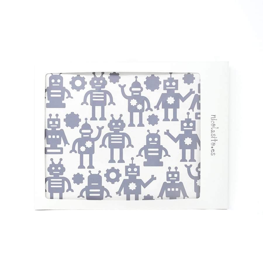 Vinilo decorativo Robots gris claro Nicolasito
