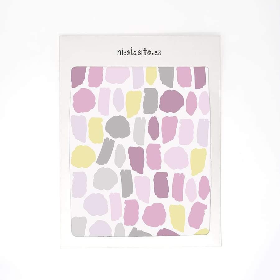 Compar online Vinilos decorativos de manchas para decoración infantil de paredes - Nicolasito.es #color_Pastel rosa