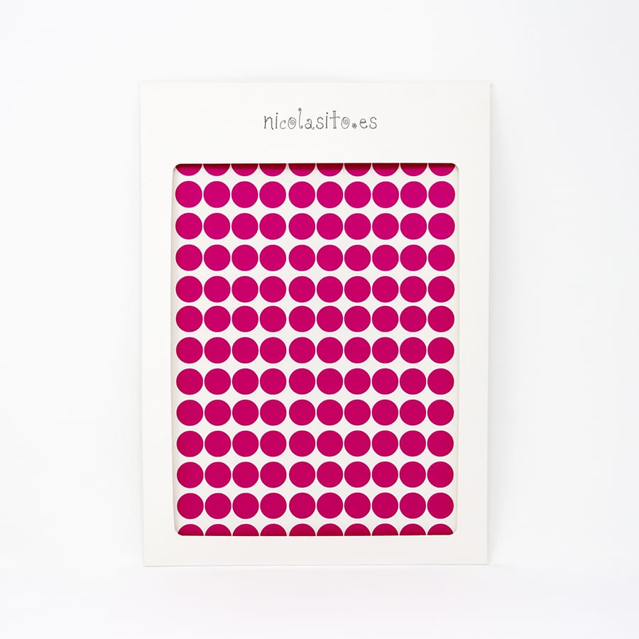 Vinilo mini dots fucsia Nicolasito #color_Fucsia