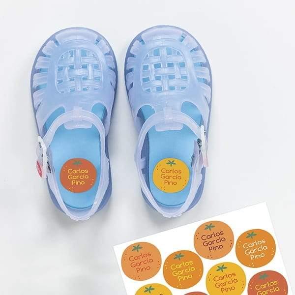 Etiquetas marcar zapatos naranjas Nicolasito