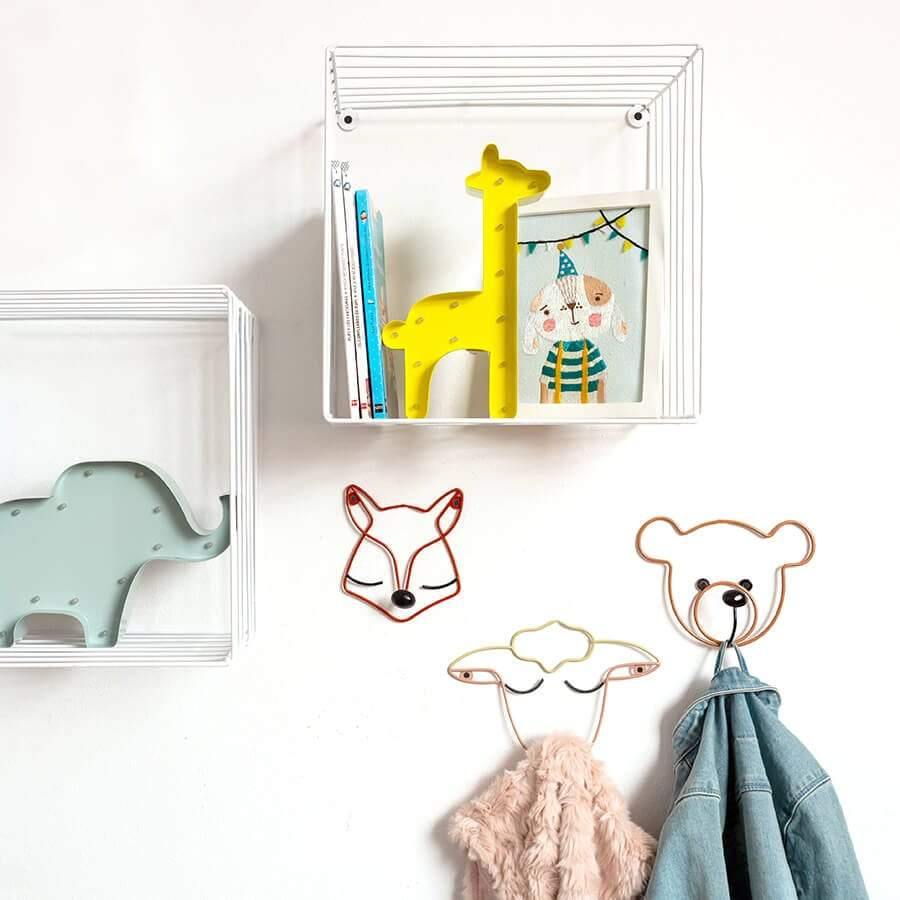 Decoración Habitación Niños Perchero Animales