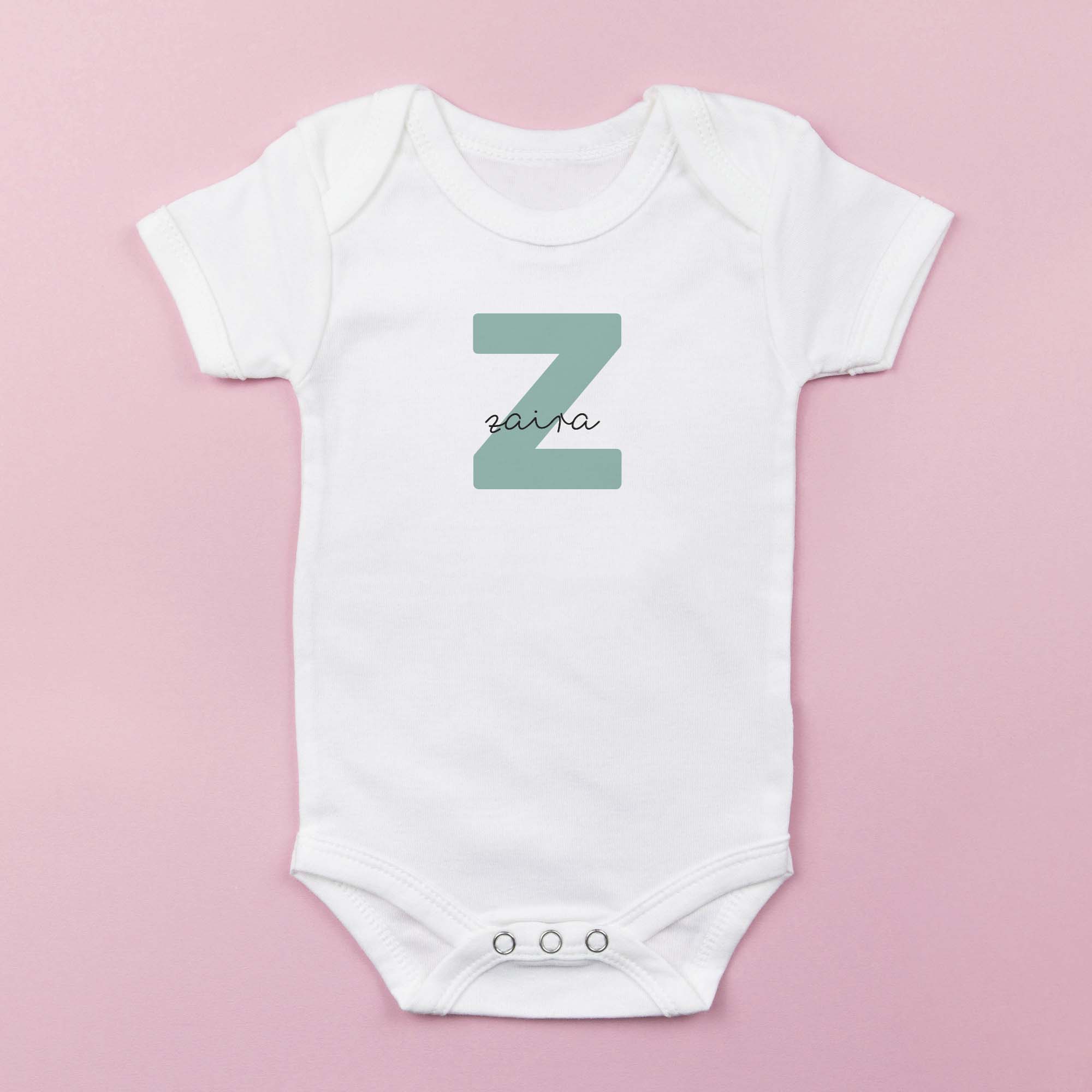 comprar body infantil personalizado con el nombre y la inicial del niño