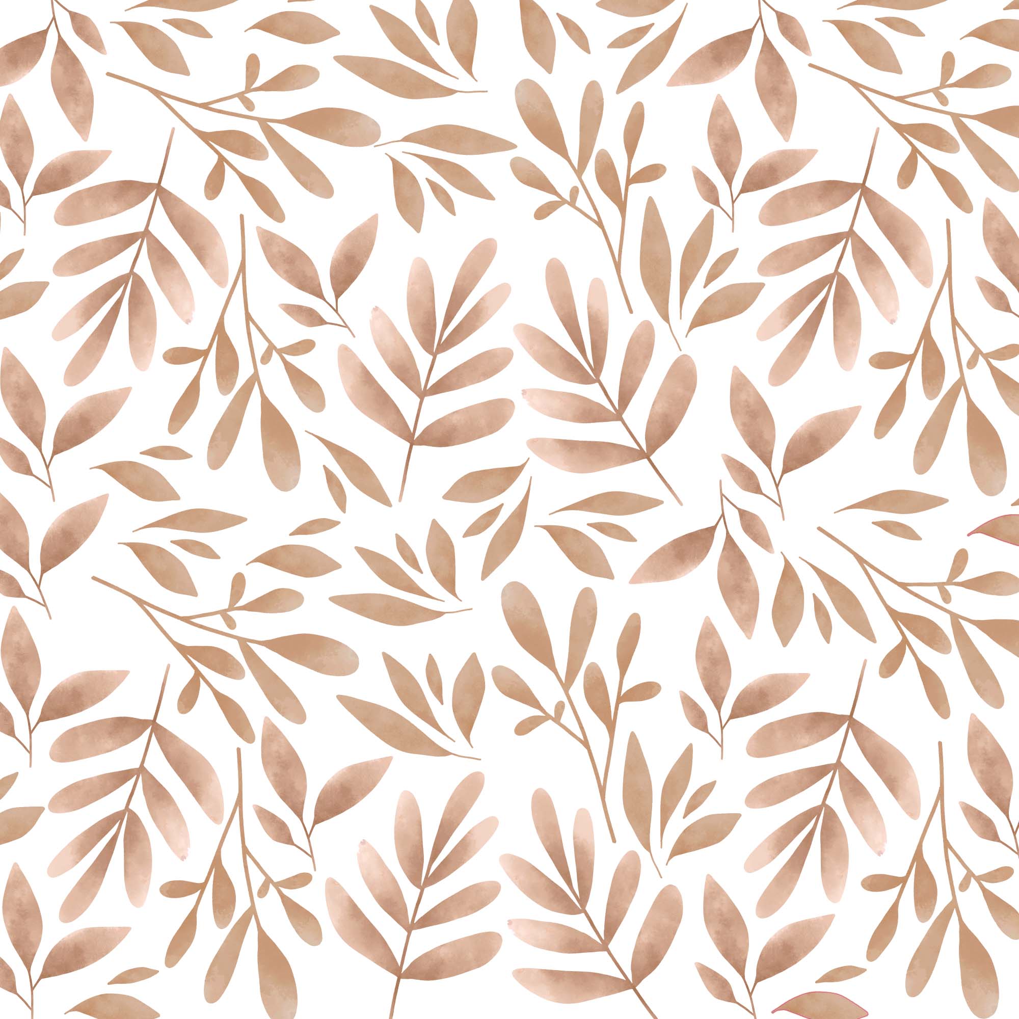 plantas mini con acabado acuarela para decorar paredes color marron con efecto papel pintado. Nicolasito.es #color_plantas-acuarela-marron