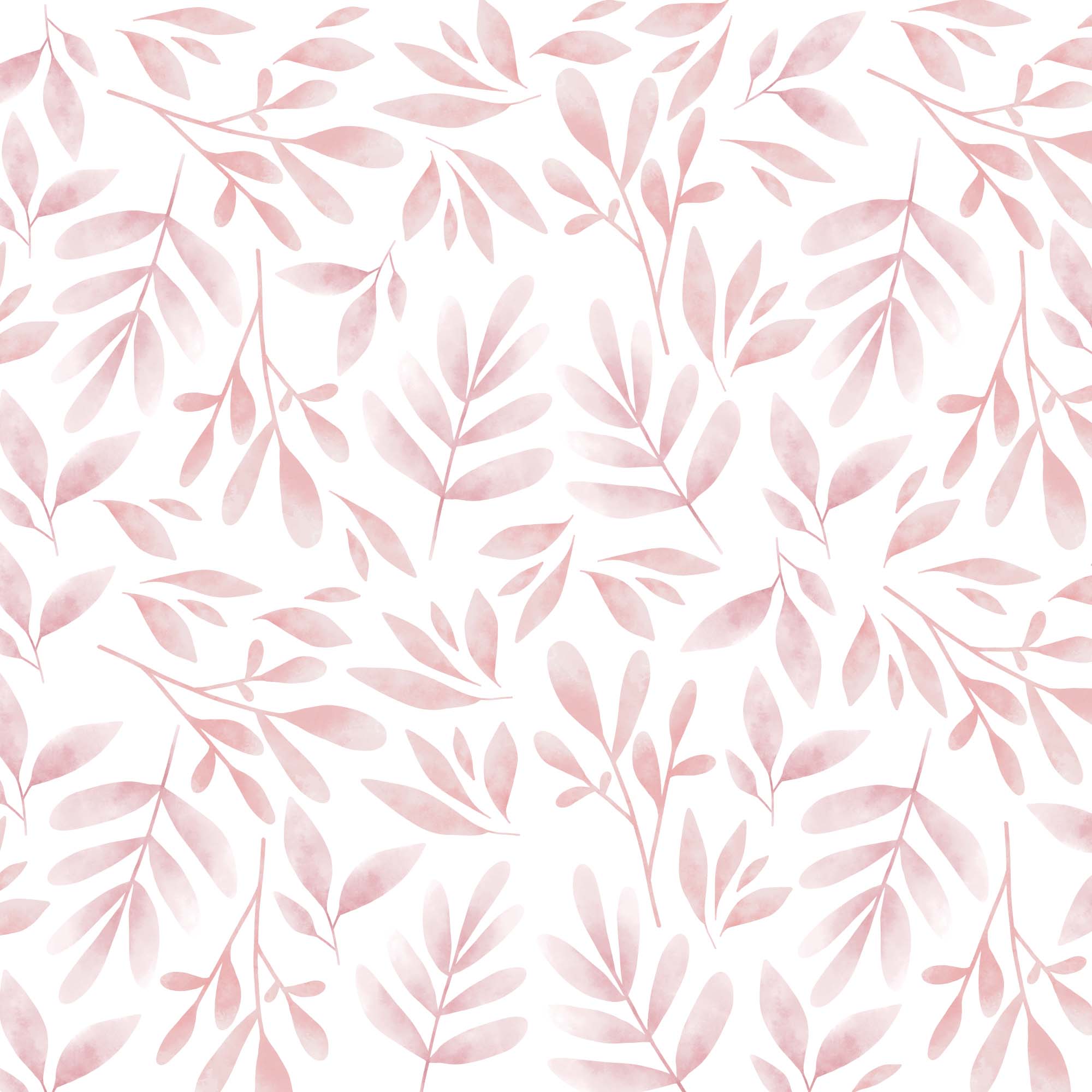 stickers de pared de plantas mini con acabado acuarela para decorar espacios color rosa #color_plantas-acuarela-rosa