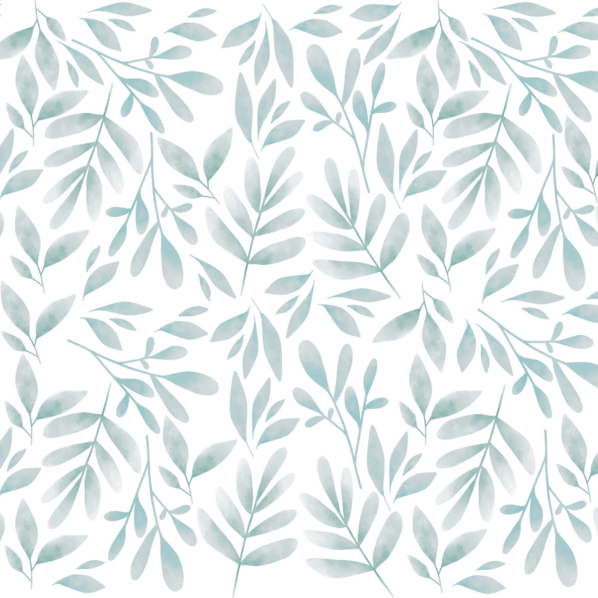 plantas mini con acabado acuarela para decorar paredes con efeco papel pintado color verde. Nicolasito.es #color_plantas-acuarela-verde