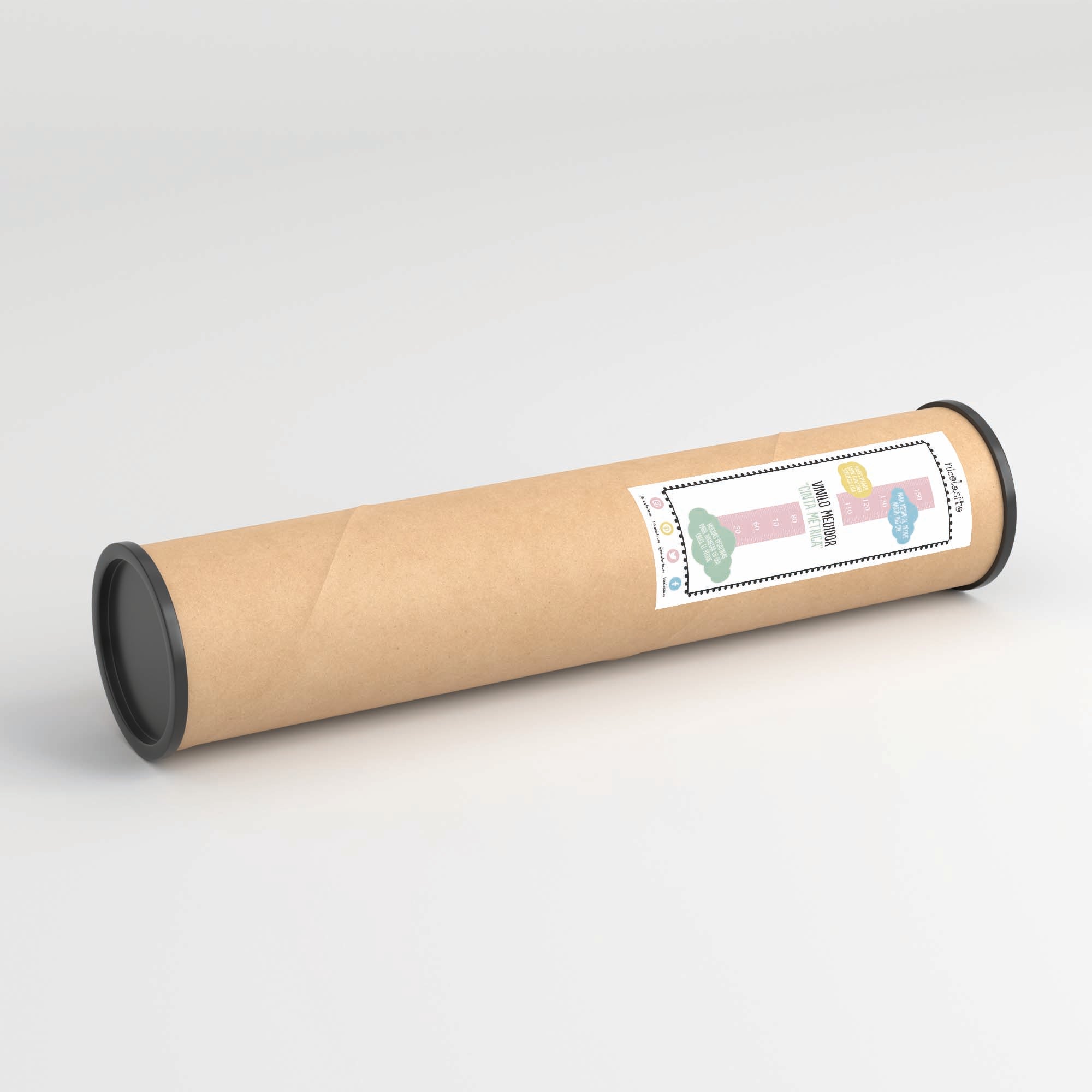 Vinilo medidor Cinta métrica rosa Nicolasito