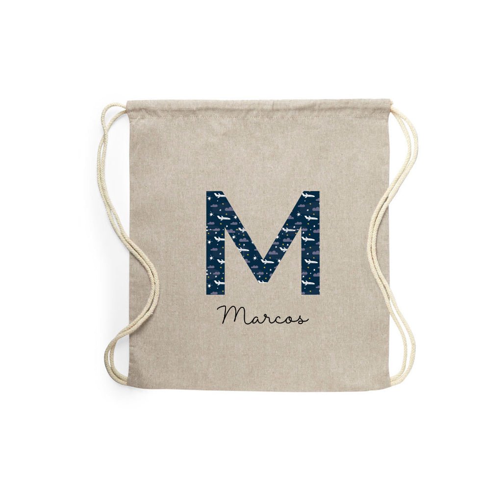 Mochila Infantil Personalizada Nombre Inicial Estampado Divertido #color_Textura 3