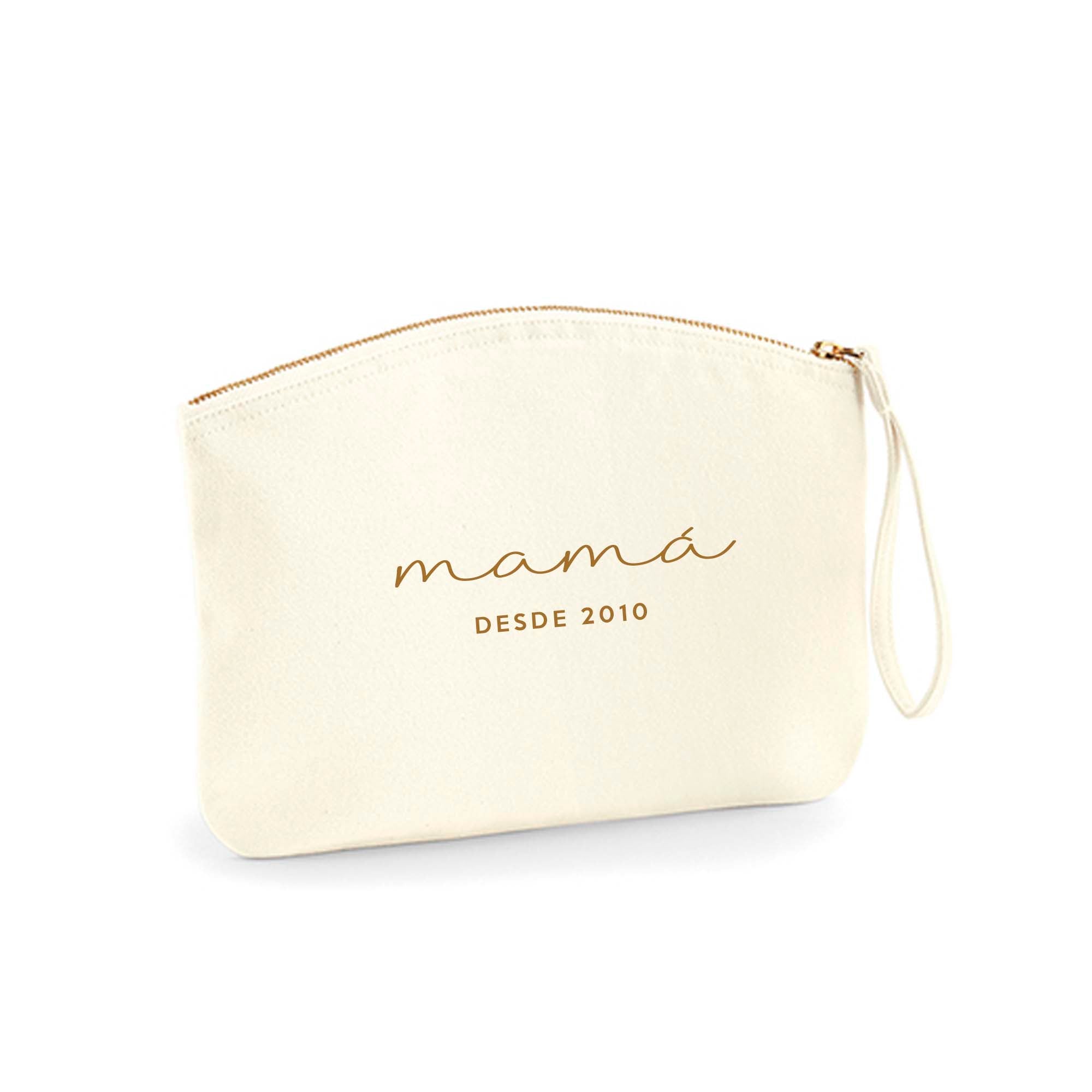 Comprar bolsa de mano personalizada para regalar a mamá el día de la madre #color_neceser-beige