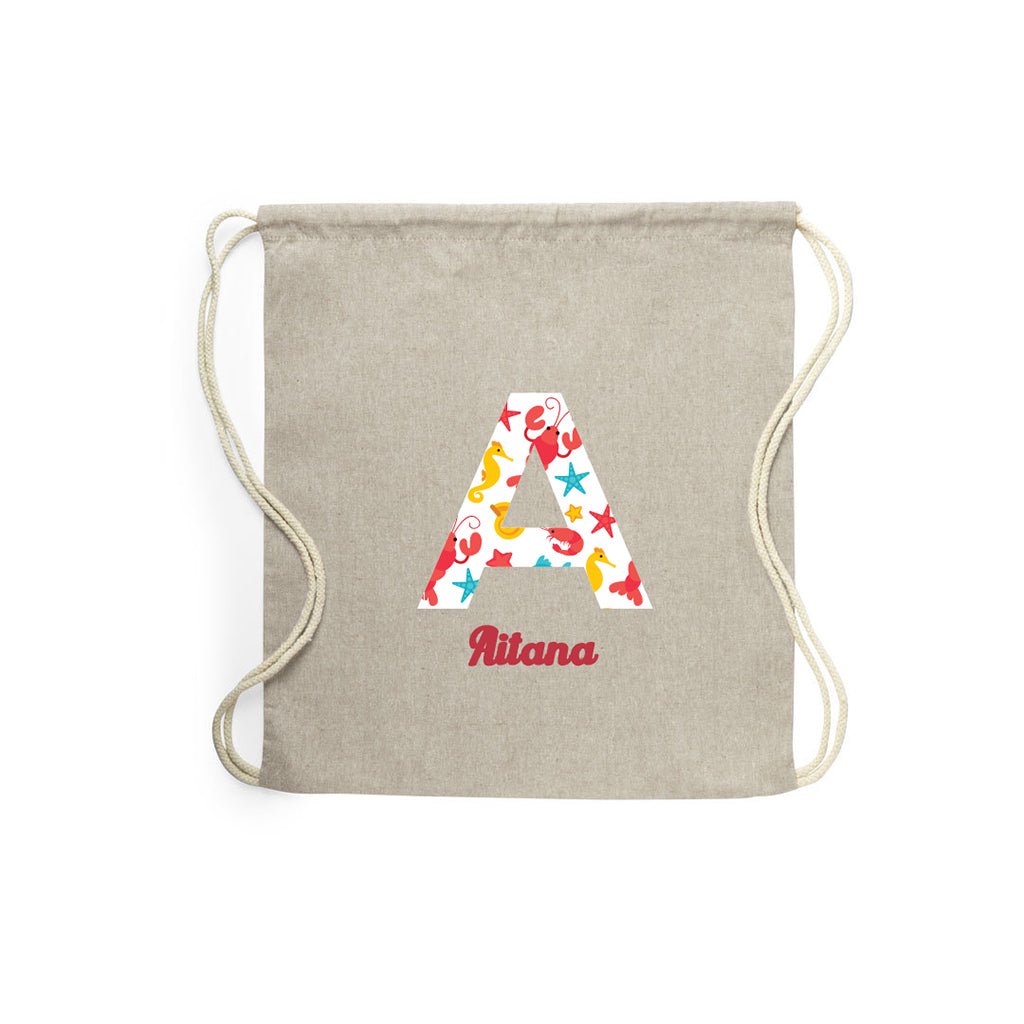 Mochila Personalizada Niños Verano Estampado Langostas #color_Playa