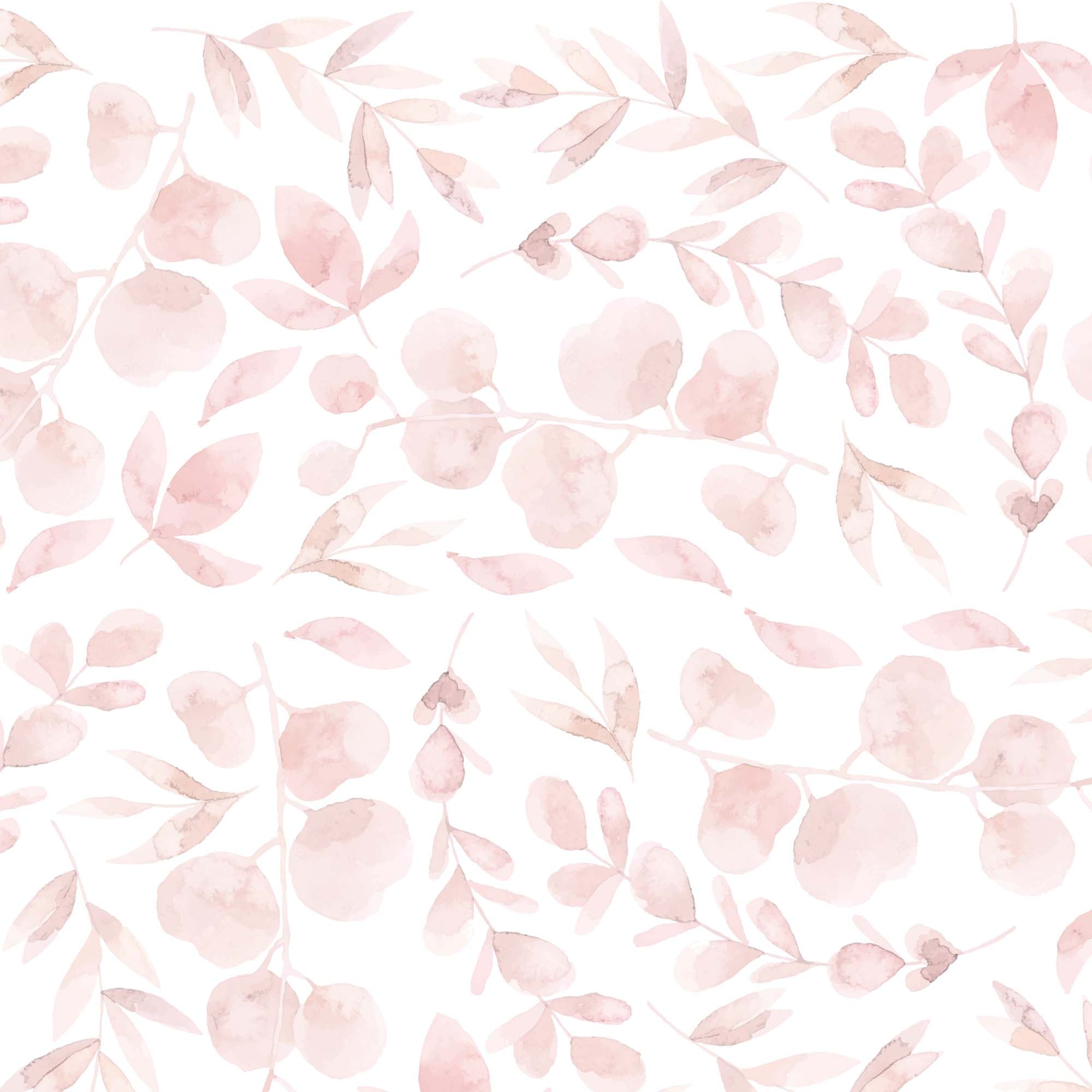 Imagen detallada de las plantas eucalipto adhesivas de pared en color rosa que sirven para simular un falso acabado papel pintado - Nicolasito.es #color_plantas-eucalipto-rosa