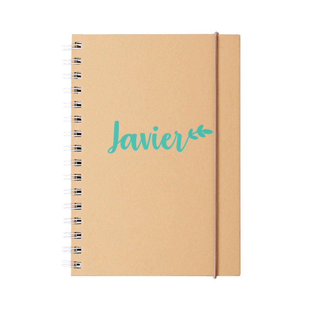 Libreta anillas personalizable con goma Nicolasito.es compra online #color_Mint