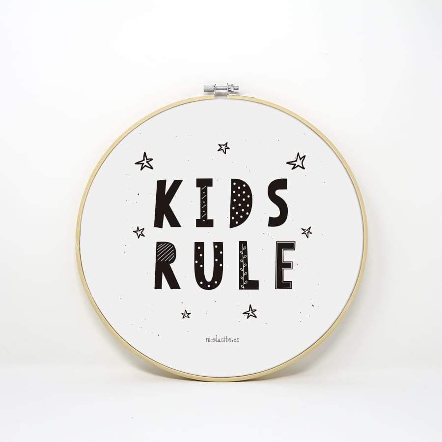 Bastidor Kids Rule #color_Negro