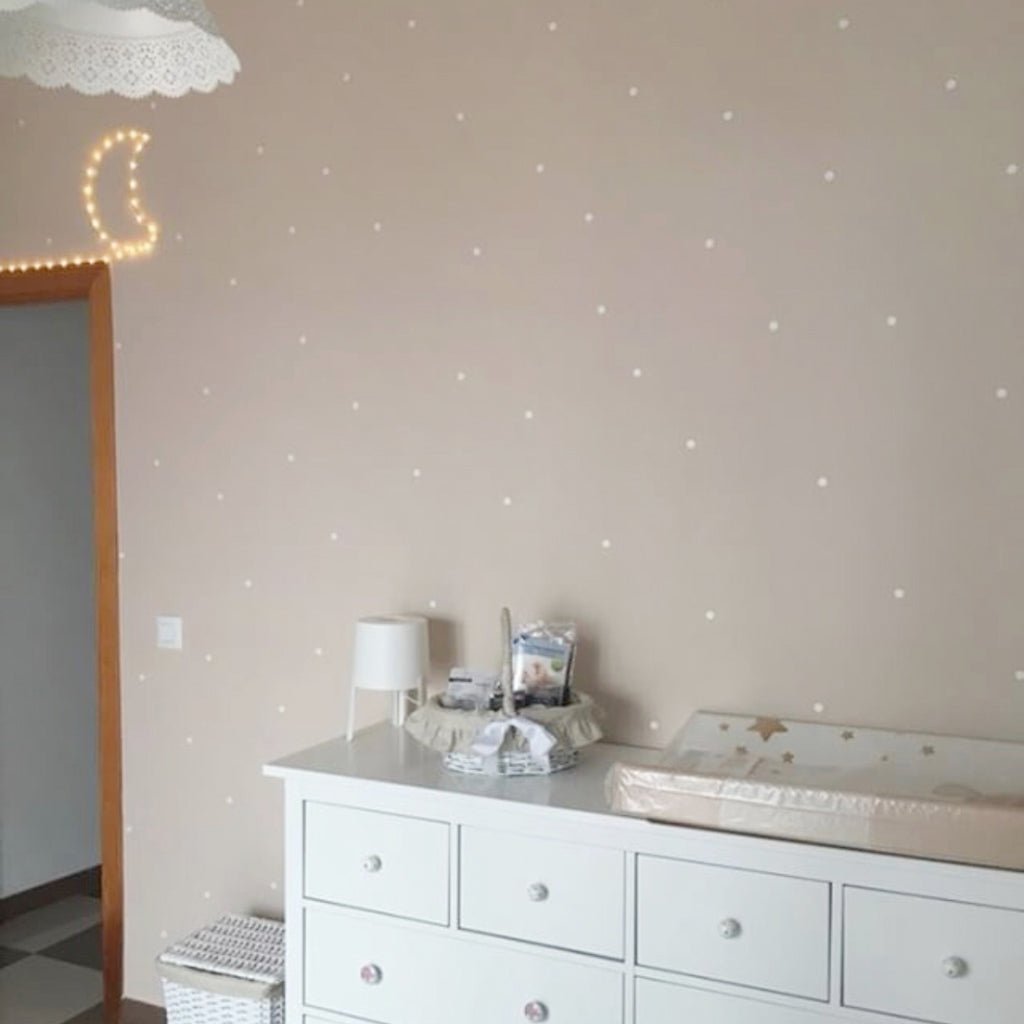 Cuarto infantil decorado vinilo mini dots #color_Blanco