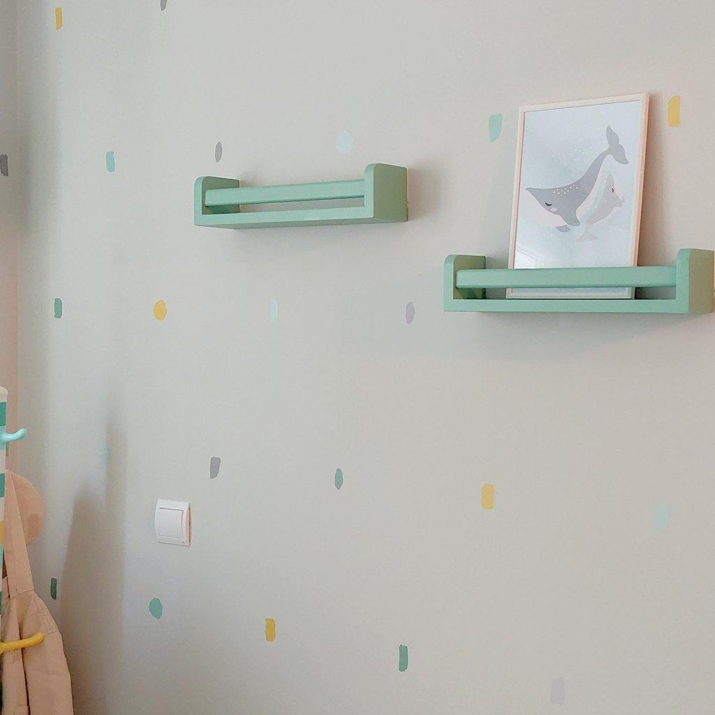 Decoracion de pared con Vinilo Manchas de Nicolasito #color_Pastel mint