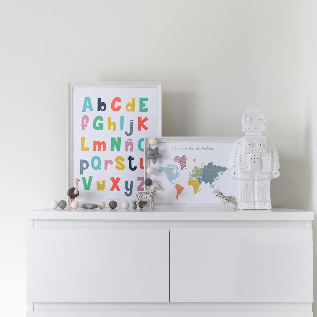 Decoración infantil con láminas abecedario de colores #color_Multicolor