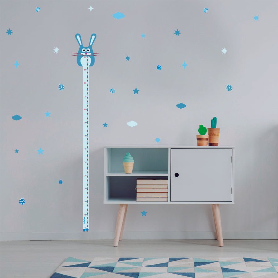 Vinilo medidor conejo #color_Azul