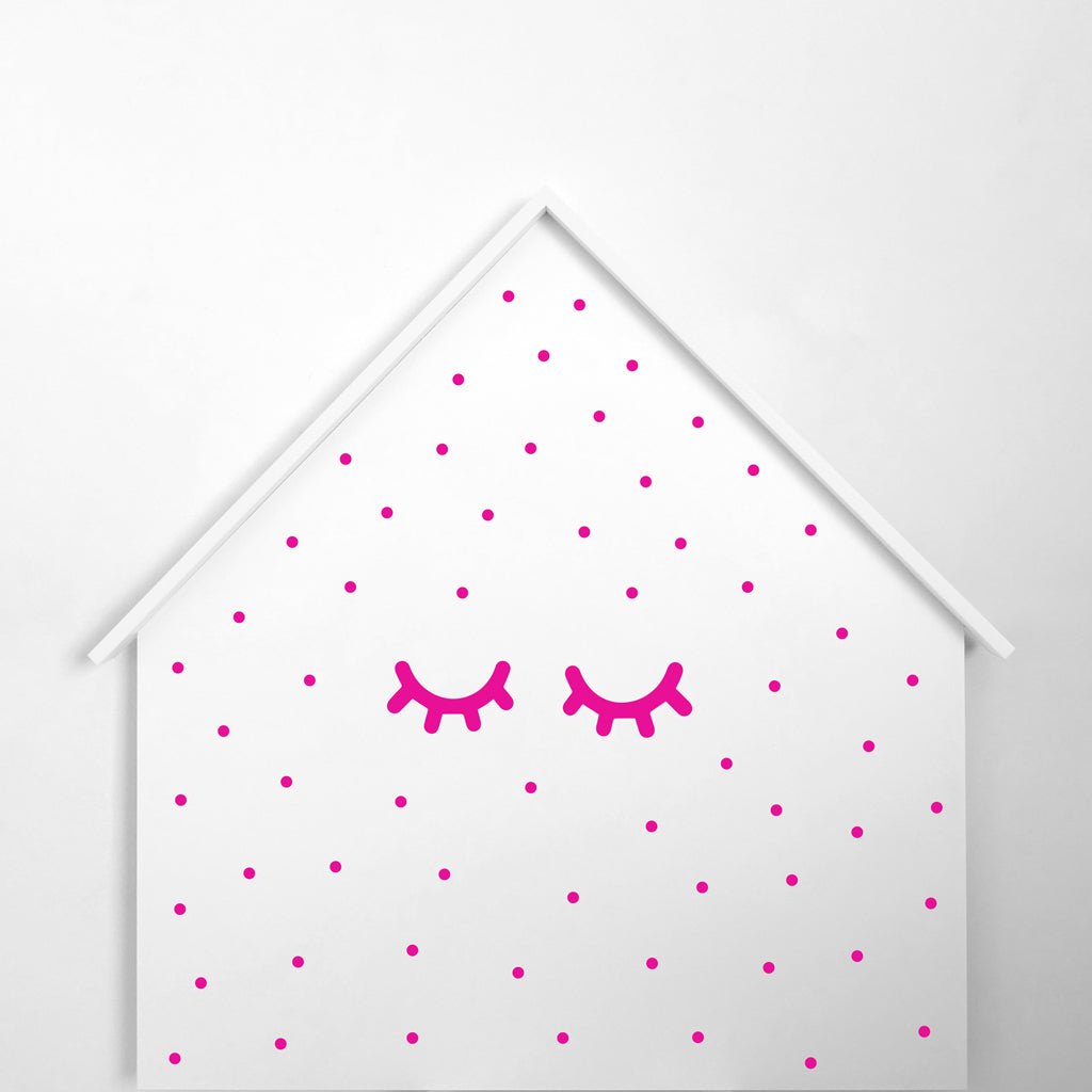 Comprar vinilos removibles de pared ojitos de colores #color_Fucsia
