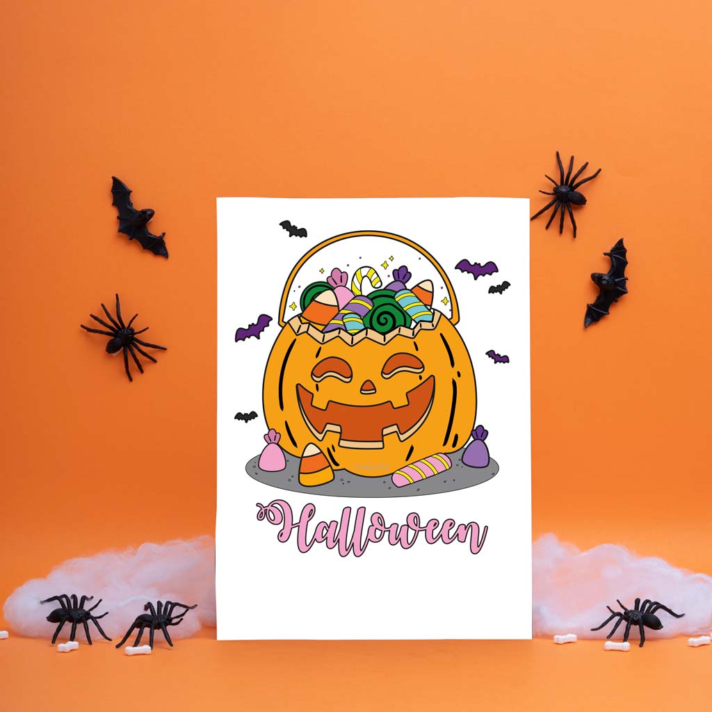 Dibujo Calabaza Halloween Descargable - Gratis