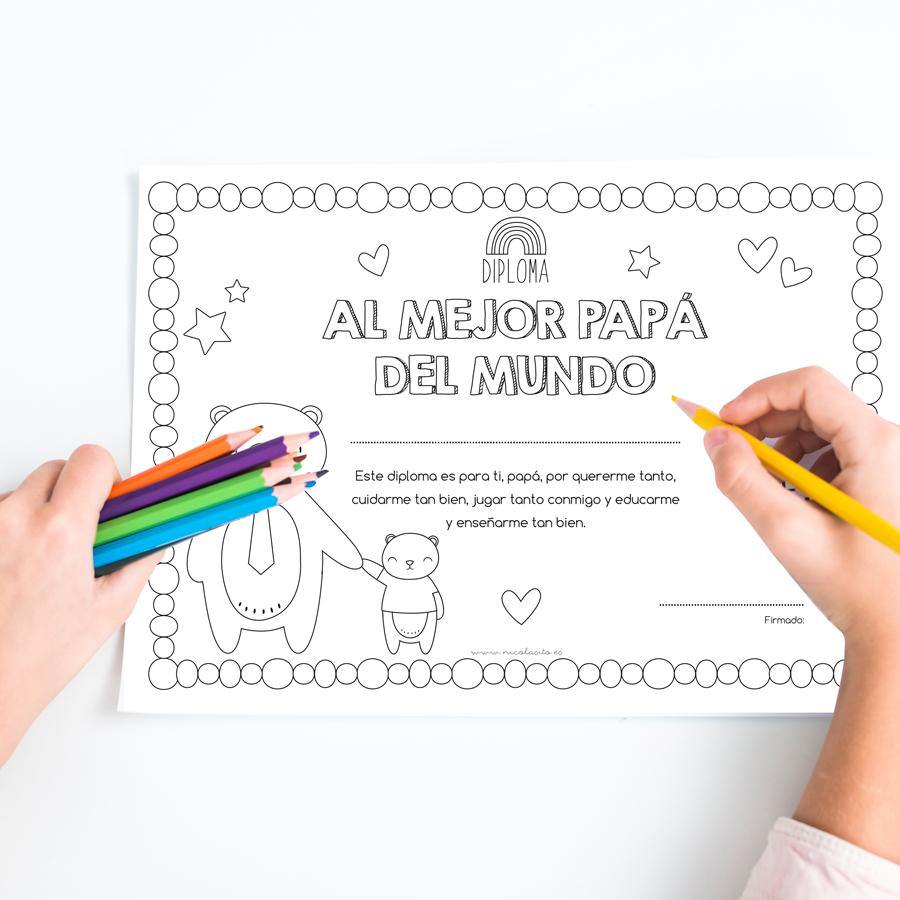 Diploma al mejor papá del mundo