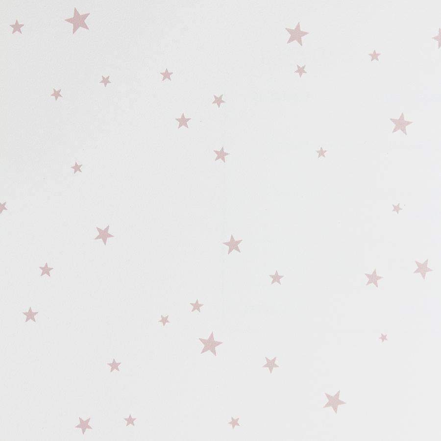 Plano detalle del patrón de Papel Pintado Estrellitas Rosa - Nicolasito.es #color_Rosa