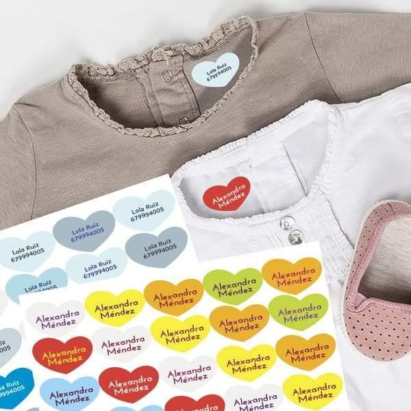 Pack Etiquetas Multicolor para ropa y objetos