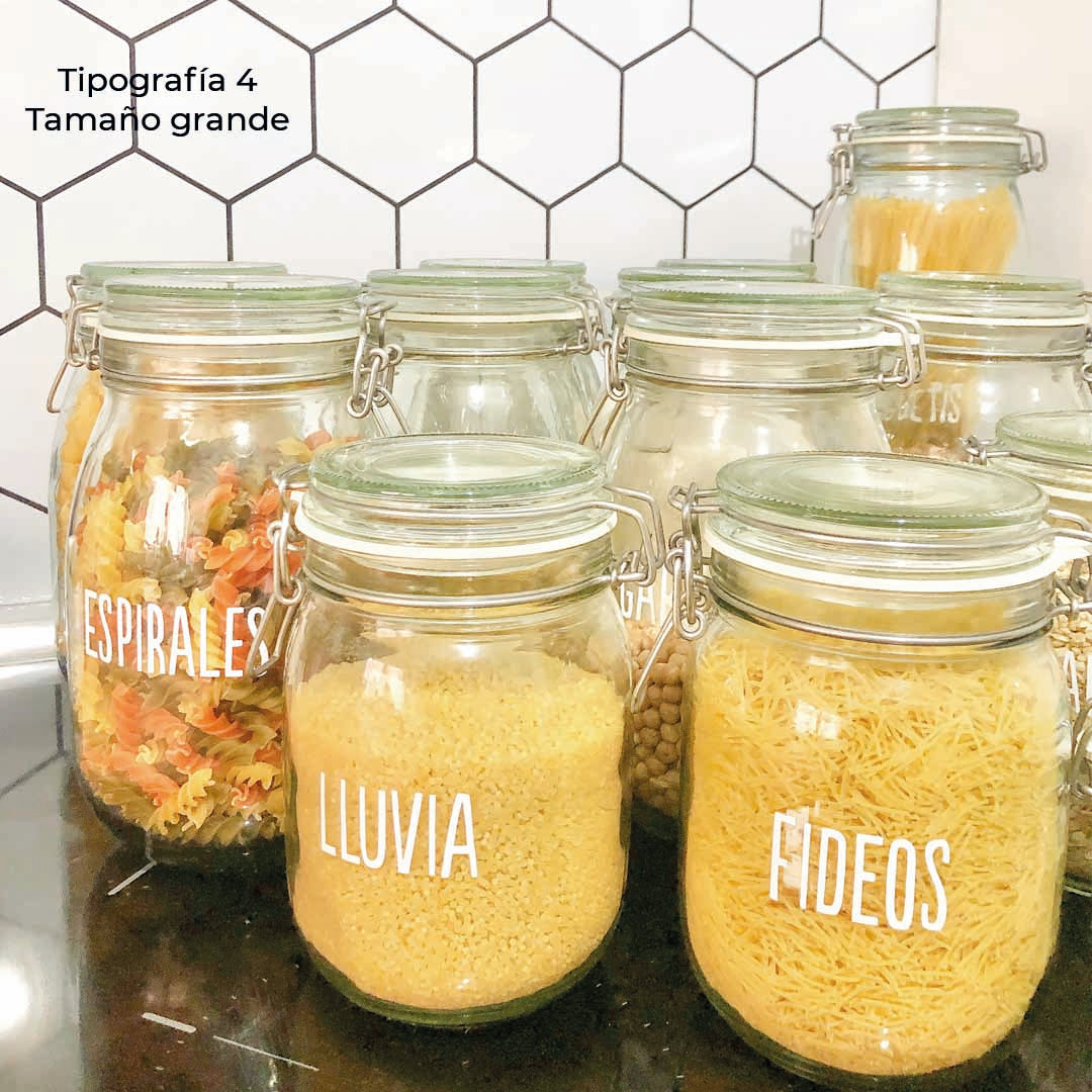 Etiquetas personalizadas para organizar botes de cocina – estilo moderno sin fondo - Nicolasito.es #Tamaño_Grande