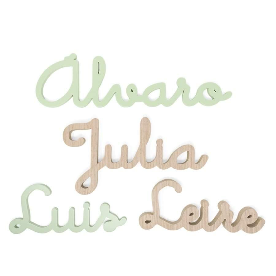 Nombres de madera Nicolasito #color_Mint