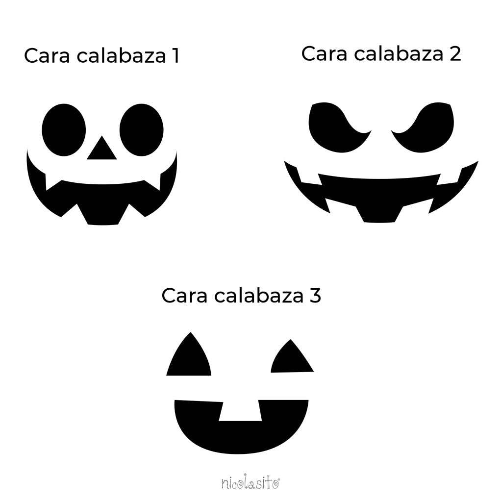 Vinilo decorativo Halloween Caras de Calabaza comprar online