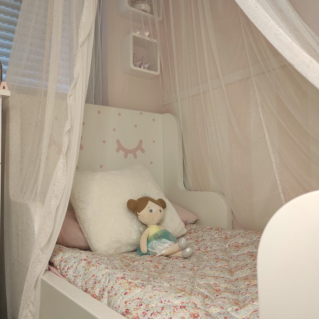 Vinilo decorativo adhesivo de ojitos para decorar dormitorio infantil - Nicolasito.es #color_Rosa