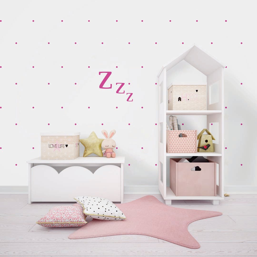 Vinilo adhesivo Zzz ideal para crear un ambiente relajante en dormitorios - Nicolasito.es #color_Fucsia
