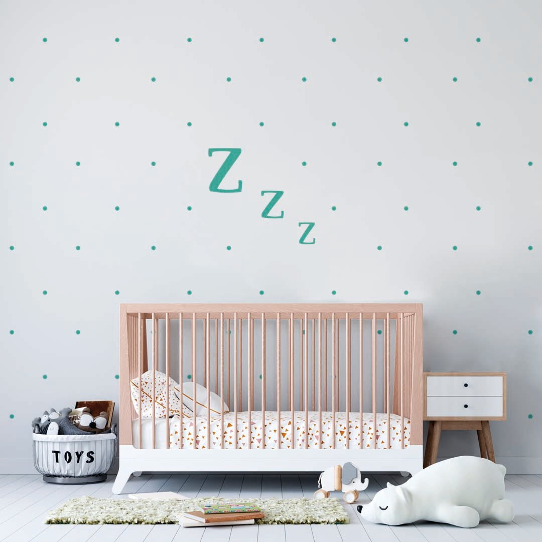 Vinilo decorativo Zzz en estilo nórdico para habitaciones infantiles - Nicolasito.es #color_Mint