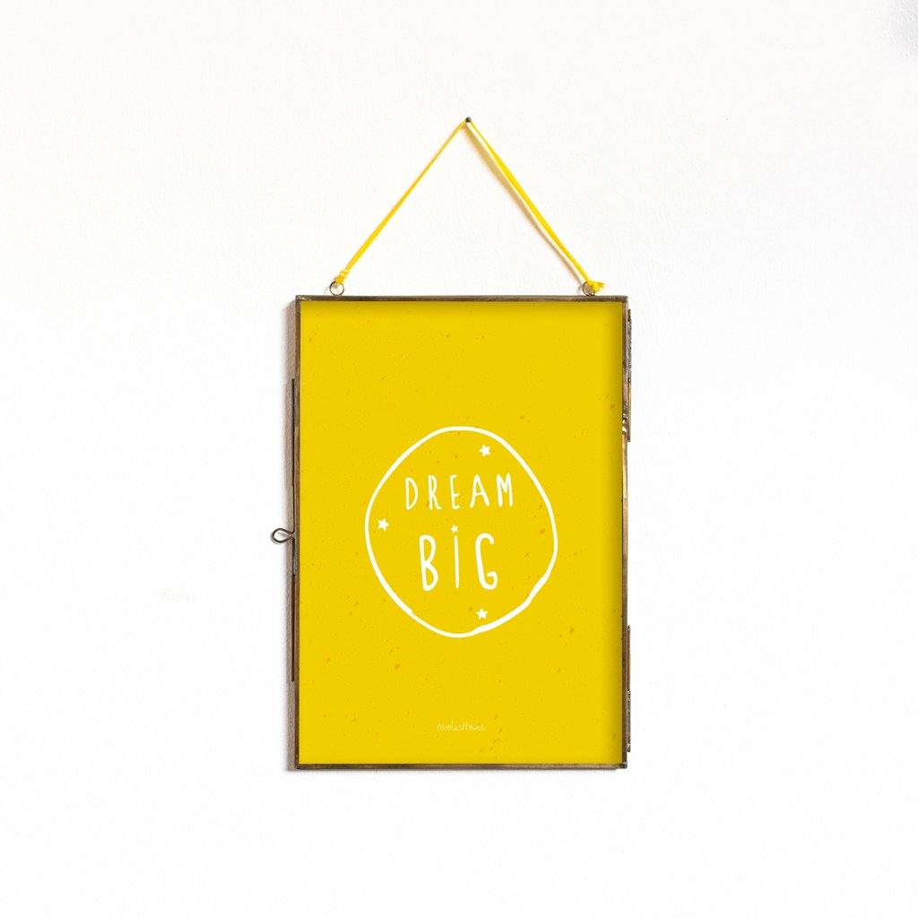 Lámina Dream Big - Nicolasito.es #medidas_21x30cm #color_Amarillo