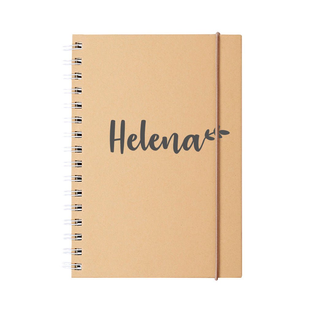 Libreta personalizada vuelta al cole con plantas #color_Gris Oscuro