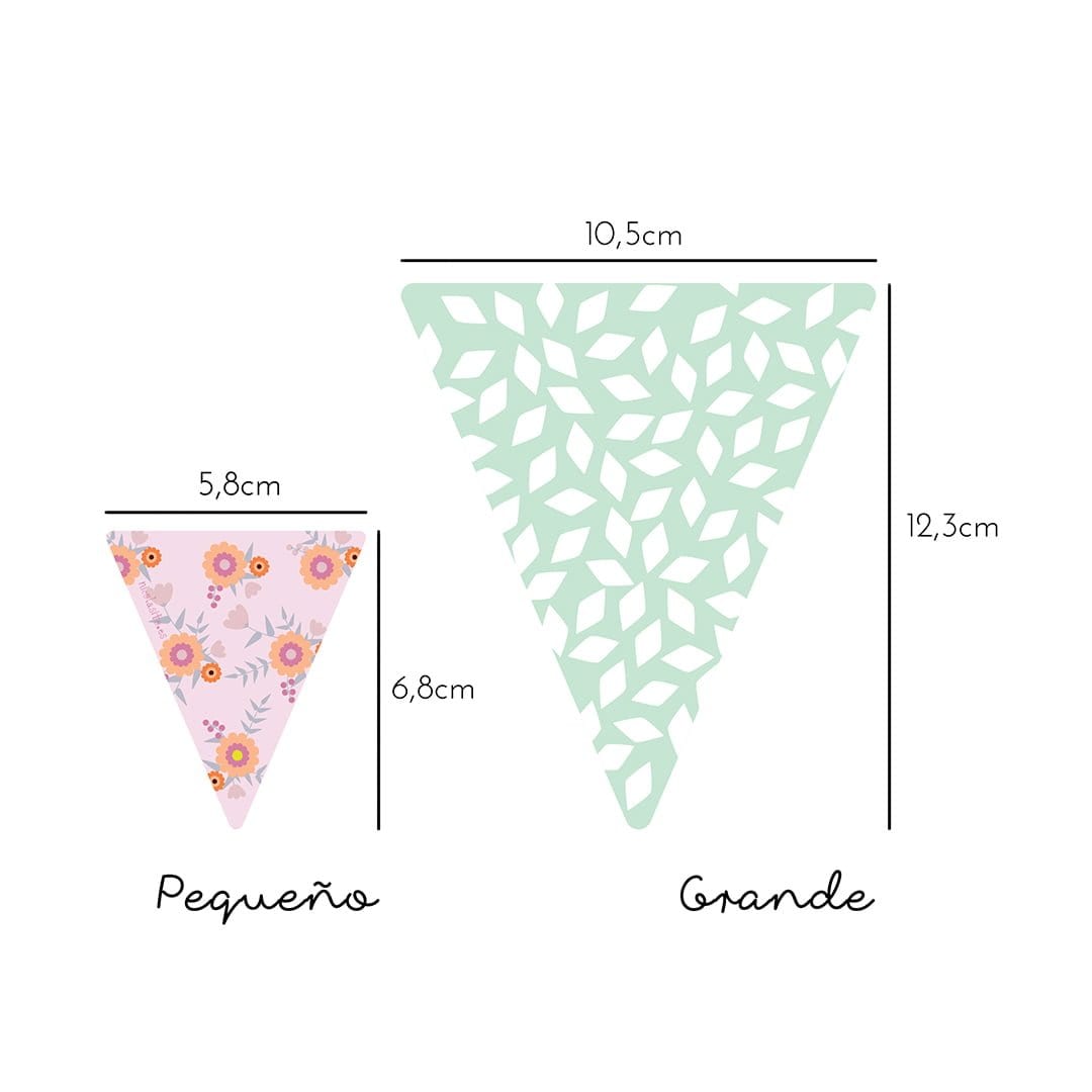 Ideas colocación vinilo banderines rosas