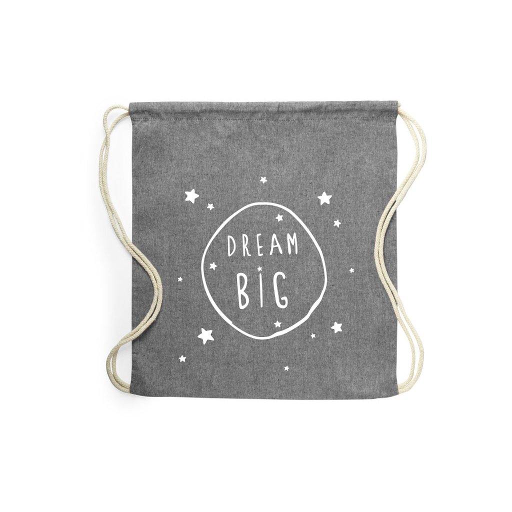 Mochila Campamento Frase Dreams Gris #color_Gris