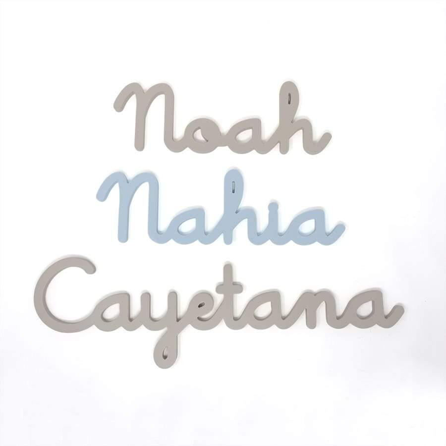 Nombres de madera estilo School #color_Arena