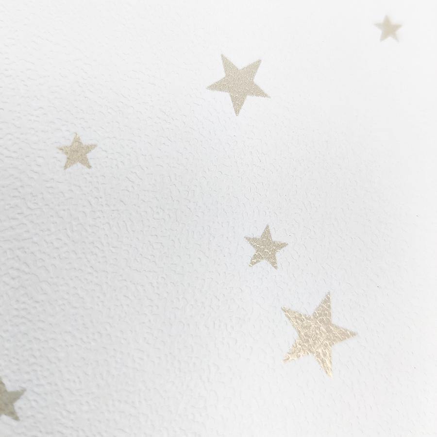 Plano detalle del estampado de Papel Pintado Estrellitas Oro - Nicolasito.es #color_Oro