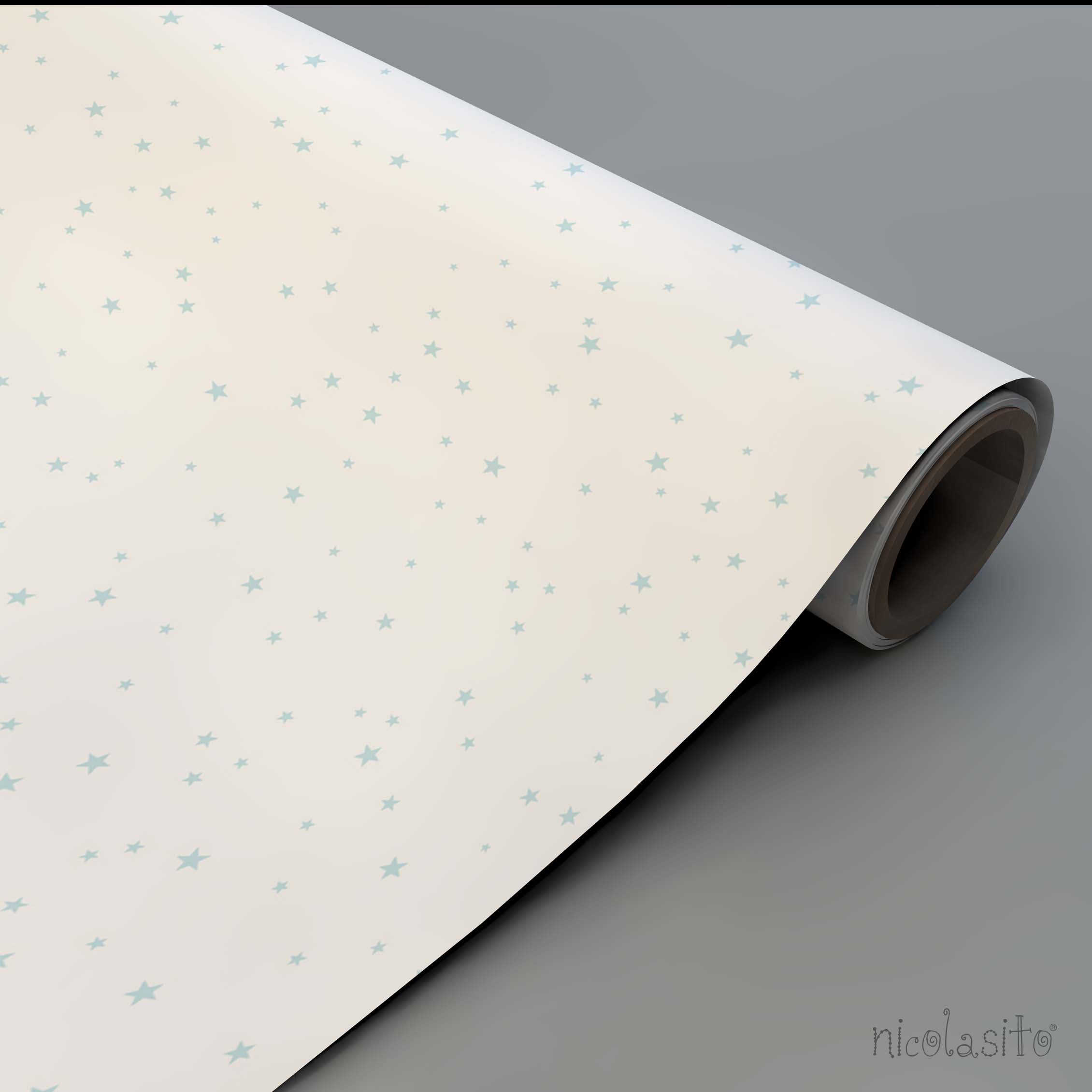 Comprar Rollo Papel Pintado Estrellitas Mint #color_Mint